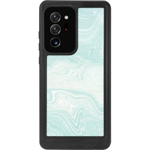 Marbleized Mint Galaxy Note20 Ultra 5G Waterproof Case