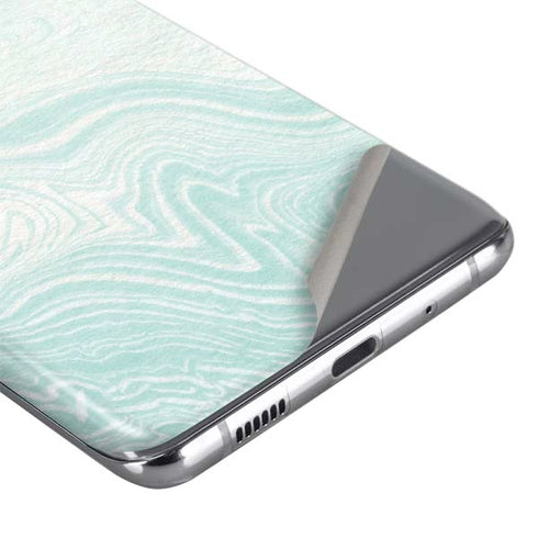 Marbleized Mint Galaxy S20 Plus Skin