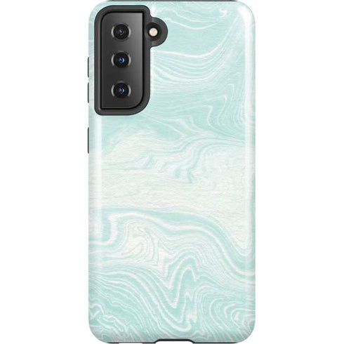 Marbleized Mint Galaxy S21 5G Pro Case