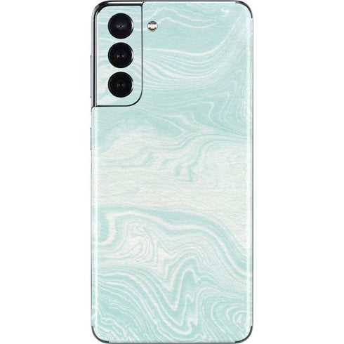 Marbleized Mint Galaxy S21 5G Skin