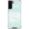 Marbleized Mint Galaxy S21 FE Clear Case