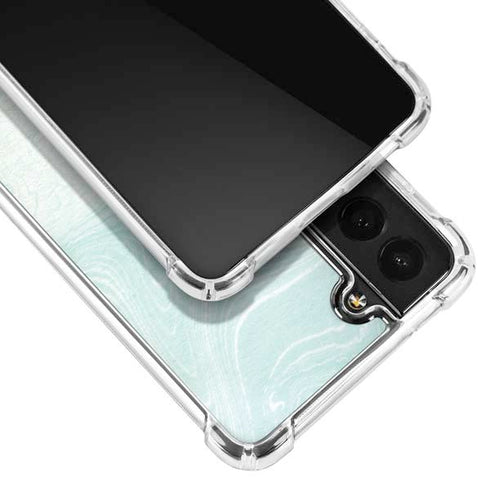 Marbleized Mint Galaxy S21 FE Clear Case
