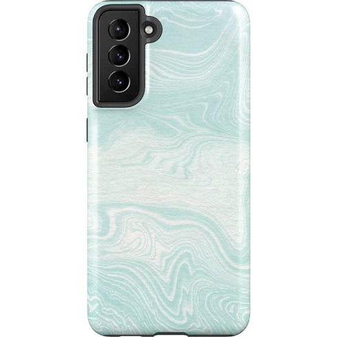 Marbleized Mint Galaxy S21 FE Pro Case