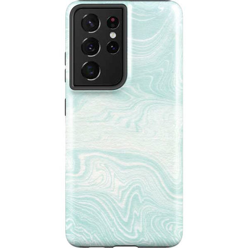 Marbleized Mint Galaxy S21 Ultra 5G Pro Case