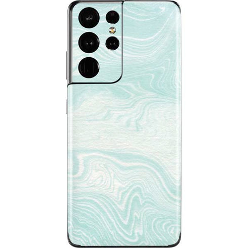 Marbleized Mint Galaxy S21 Ultra 5G Skin