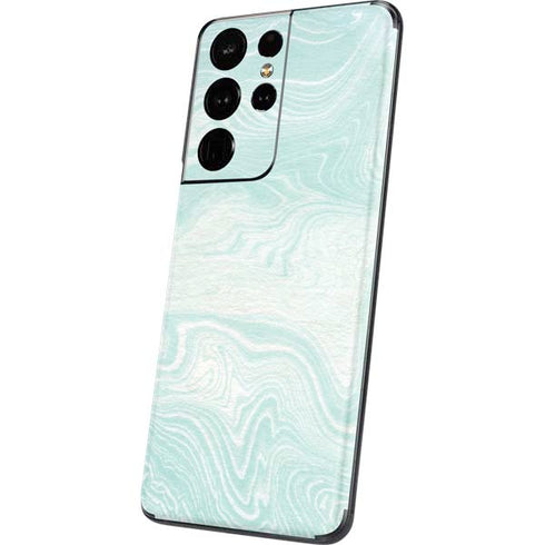 Marbleized Mint Galaxy S21 Ultra 5G Skin