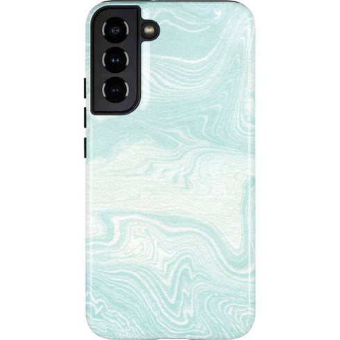 Marbleized Mint Galaxy S22 Plus Pro Case