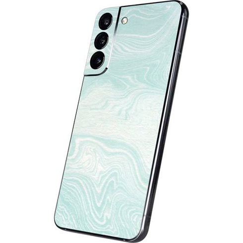 Marbleized Mint Galaxy S22 Plus Skin