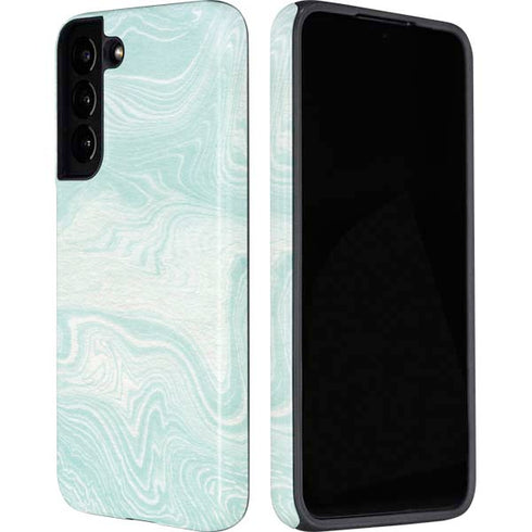 Marbleized Mint Galaxy S22 Pro Case