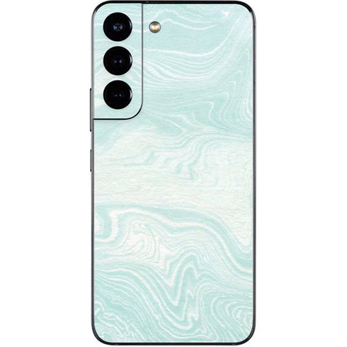 Marbleized Mint Galaxy S22 Skin