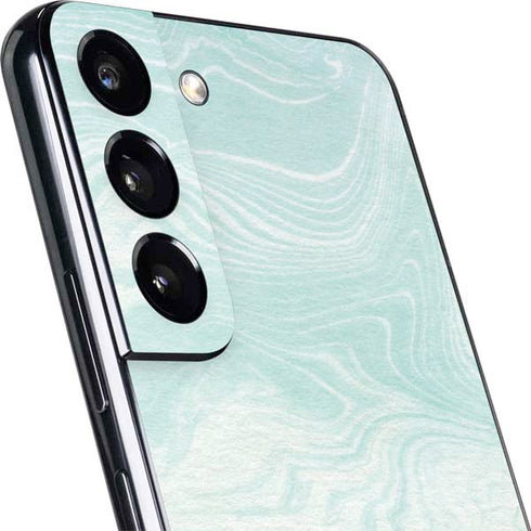 Marbleized Mint Galaxy S22 Skin
