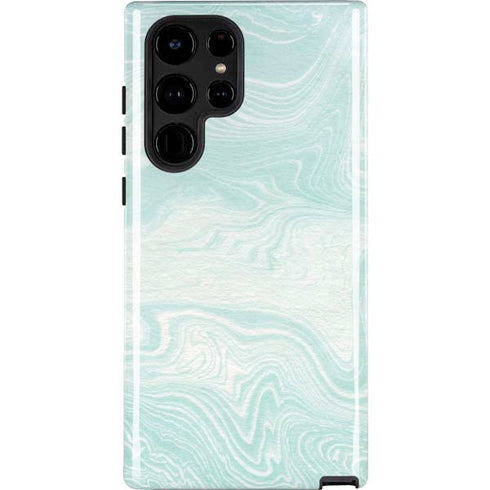 Marbleized Mint Galaxy S22 Ultra Pro Case