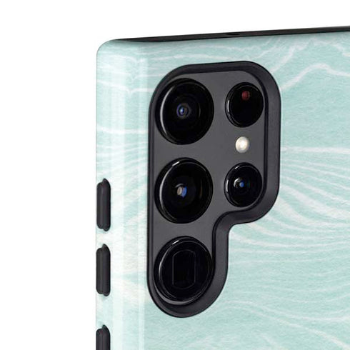 Marbleized Mint Galaxy S22 Ultra Pro Case