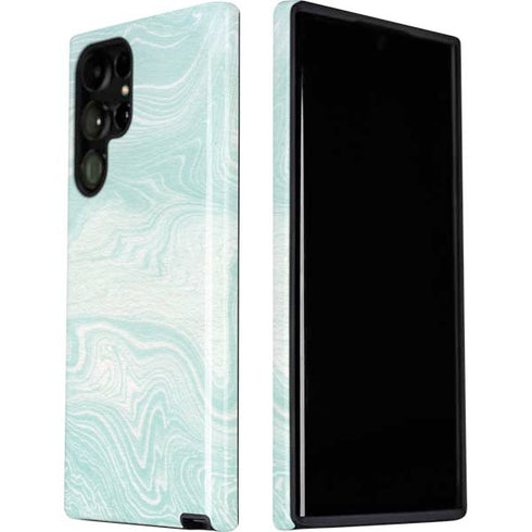 Marbleized Mint Galaxy S22 Ultra Pro Case