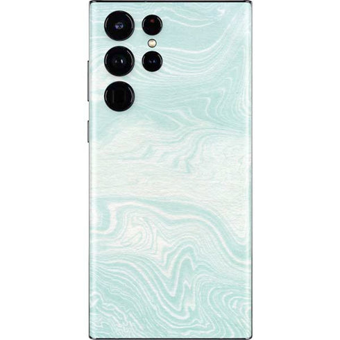 Marbleized Mint Galaxy S22 Ultra Skin