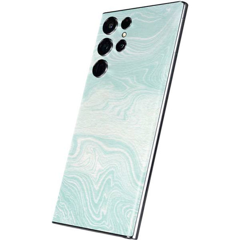 Marbleized Mint Galaxy S22 Ultra Skin