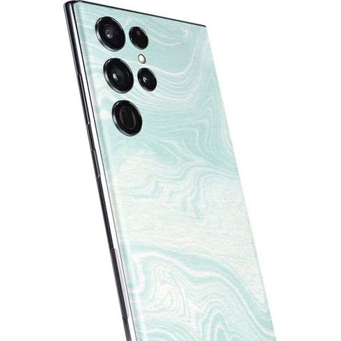 Marbleized Mint Galaxy S22 Ultra Skin