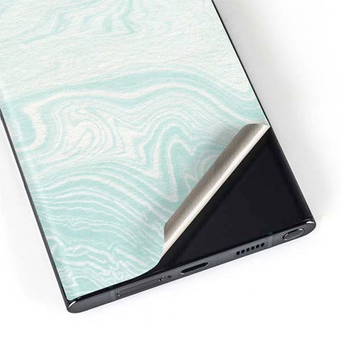 Marbleized Mint Galaxy S22 Ultra Skin