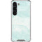 Marbleized Mint Galaxy S23 Clear Case