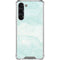 Marbleized Mint Galaxy S23 Plus Clear Case