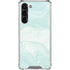 Marbleized Mint Galaxy S23 Plus Clear Case