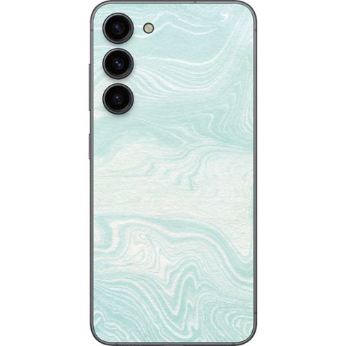 Marbleized Mint Galaxy S23 Plus Skin