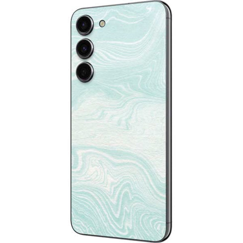 Marbleized Mint Galaxy S23 Plus Skin