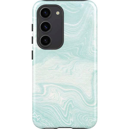 Marbleized Mint Galaxy S23 Pro Case