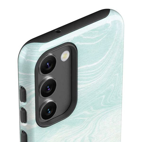 Marbleized Mint Galaxy S23 Pro Case