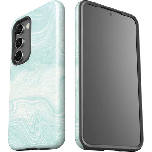 Marbleized Mint Galaxy S23 Pro Case