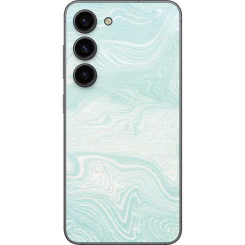 Marbleized Mint Galaxy S23 Skin
