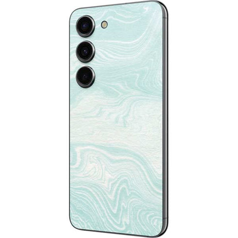 Marbleized Mint Galaxy S23 Skin