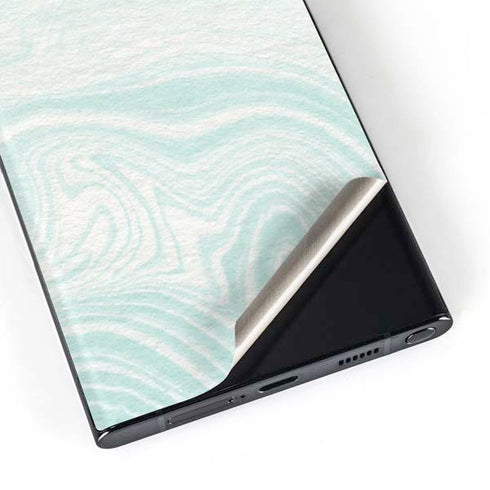 Marbleized Mint Galaxy S23 Ultra Skin