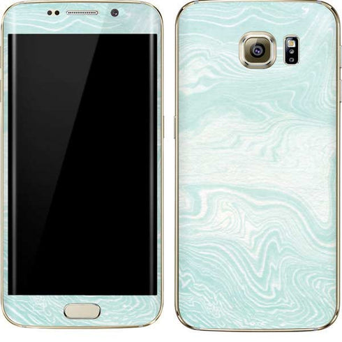 Marbleized Mint Galaxy S7 Edge Skin