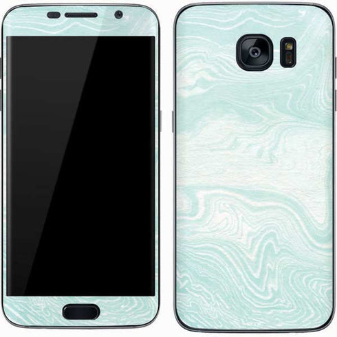 Marbleized Mint Galaxy S7 Skin