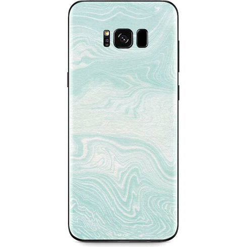 Marbleized Mint Galaxy S8 Skin