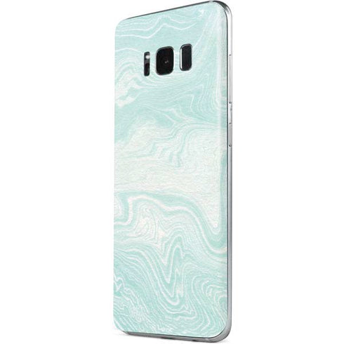 Marbleized Mint Galaxy S8 Skin