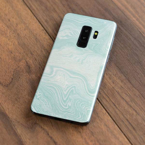 Marbleized Mint Galaxy S9 Plus Skin