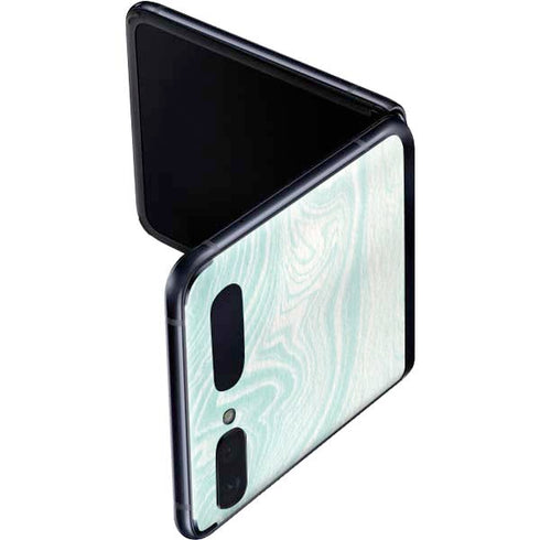 Marbleized Mint Galaxy Z Flip Skin