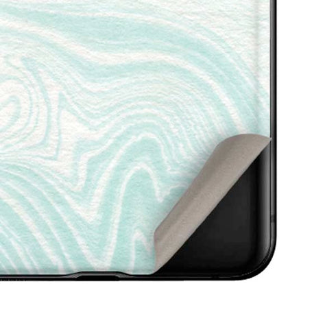 Marbleized Mint Galaxy Z Flip Skin