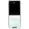 Marbleized Mint Galaxy Z Flip5 5G Clear Case