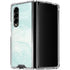 Marbleized Mint Galaxy Z Fold4 5G Clear Case