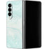 Marbleized Mint Galaxy Z Fold4 5G Skin
