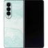 Marbleized Mint Galaxy Z Fold4 5G Skin