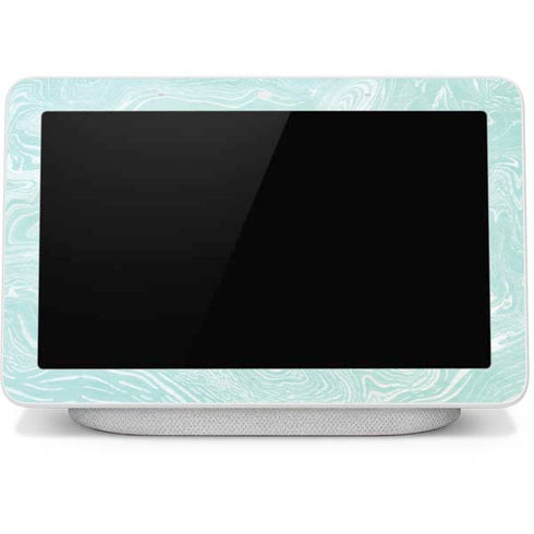 Marbleized Mint Google Home Hub Skin