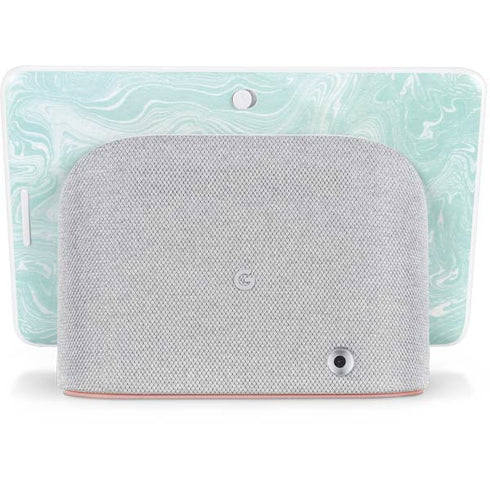 Marbleized Mint Google Home Hub Skin