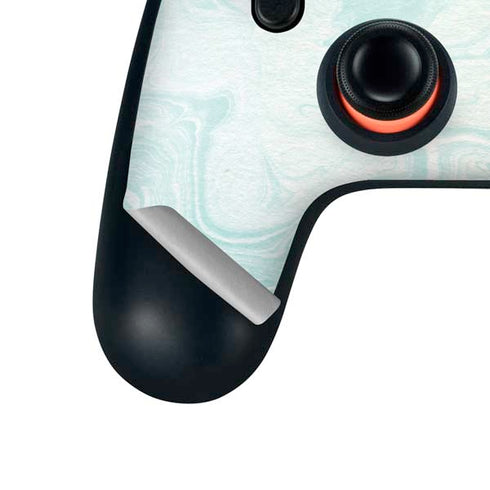 Marbleized Mint Google Stadia Controller Skin