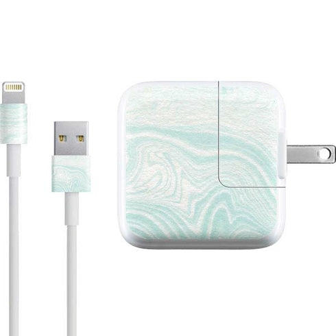 Marbleized Mint iPad Charger (10W USB) Skin
