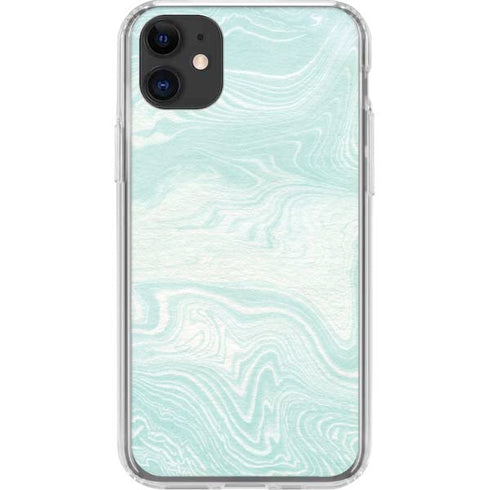 Marbleized Mint iPhone 11 Clear Case