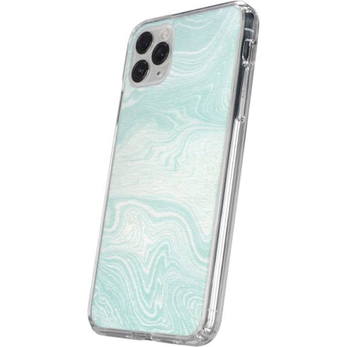 Marbleized Mint iPhone 11 Pro Clear Case
